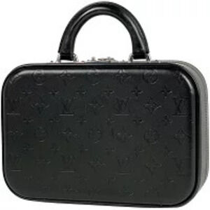 Louis Vuitton Valisette Trunk Handbag Monogram Glac Leather Noir Black